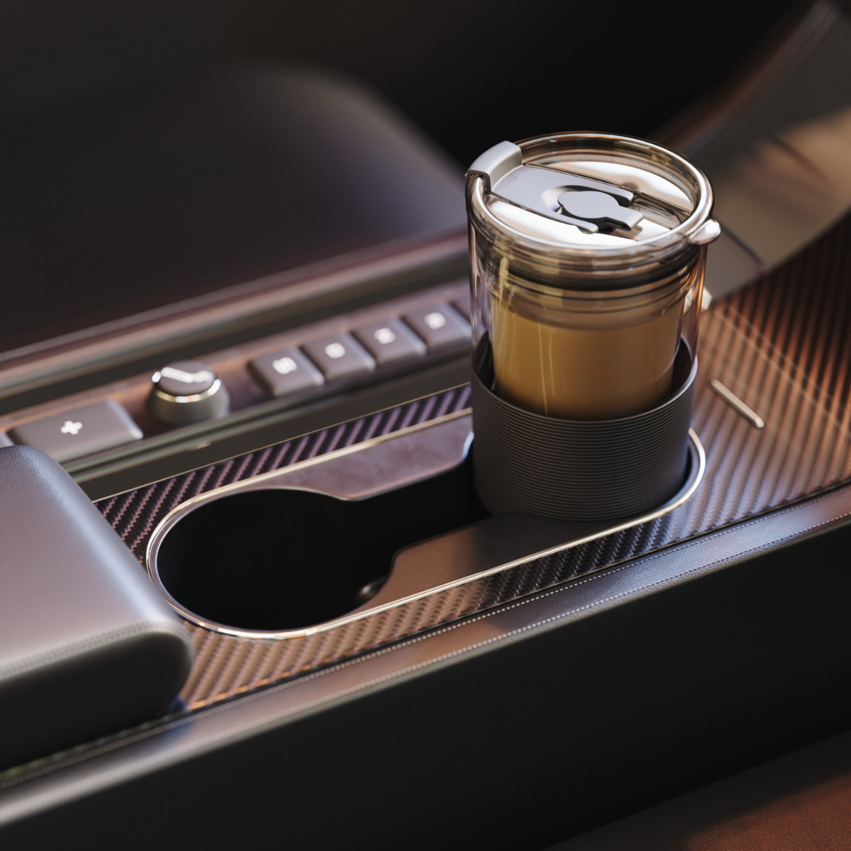 Client cup inside a car